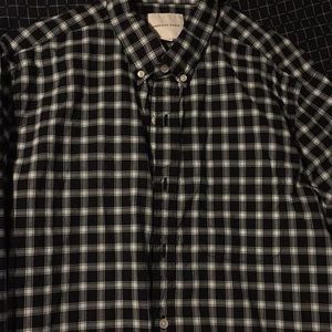 Button-up - black and white, checkered